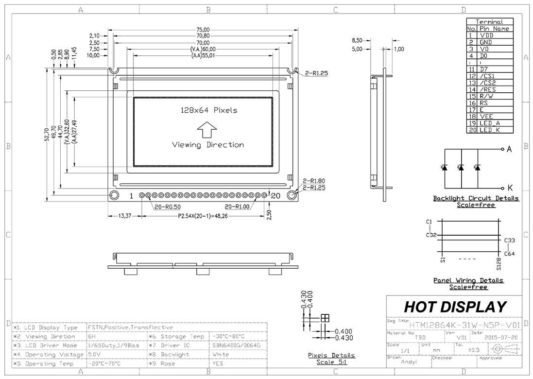 2.7 inch 12864K Graphic LCD.png