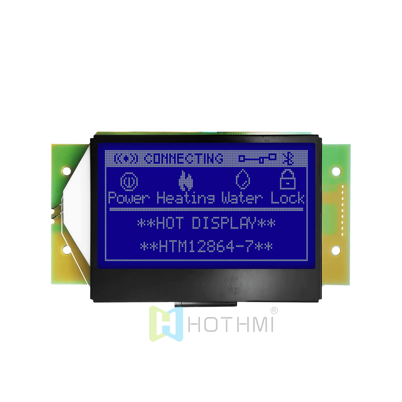 3"蓝底 128x64 图形 LCD 显示模块，ST7565R，SPI 适用于 Arduino
