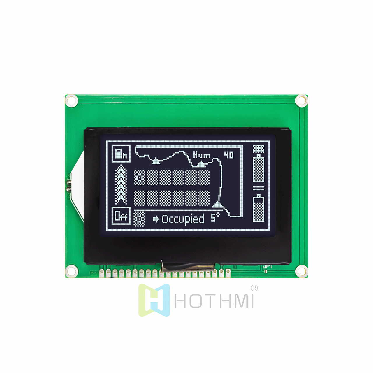 3-inch 128x64LCD graphic LCD module | 5.0v | 128X64 graphic LCD display | DFSTN negative display white backlight | ST7565R controller