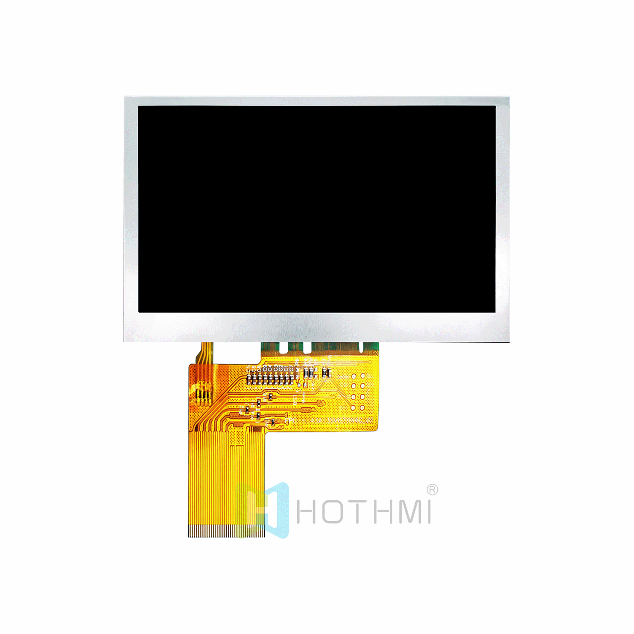 4.3英寸800x480点阵TFT液晶显示屏模块 宽温  IPS全视角 阳光下可读 LVDS兼容工控机主板