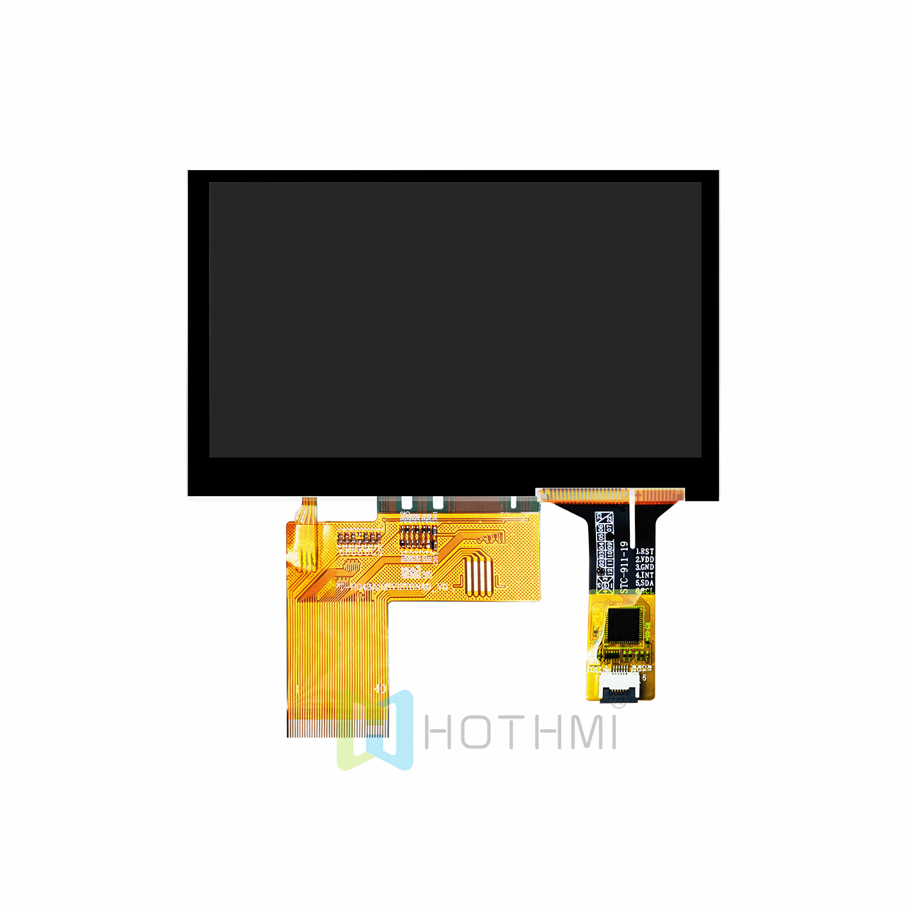 4.3-inch TFT LCD display module capacitive touch GT911 800x480 dot matrix wide temperature IPS full angle sunlight readable TTL ST7262 compatible with STM32/RK