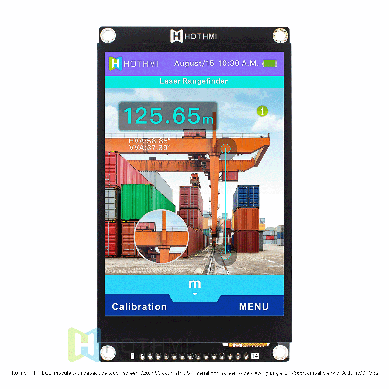 4.0 inch TFT LCD module with capacitive touch screen 320x480 dot matrix SPI serial port screen wide viewing angle ST7365/compatible with Arduino/STM32