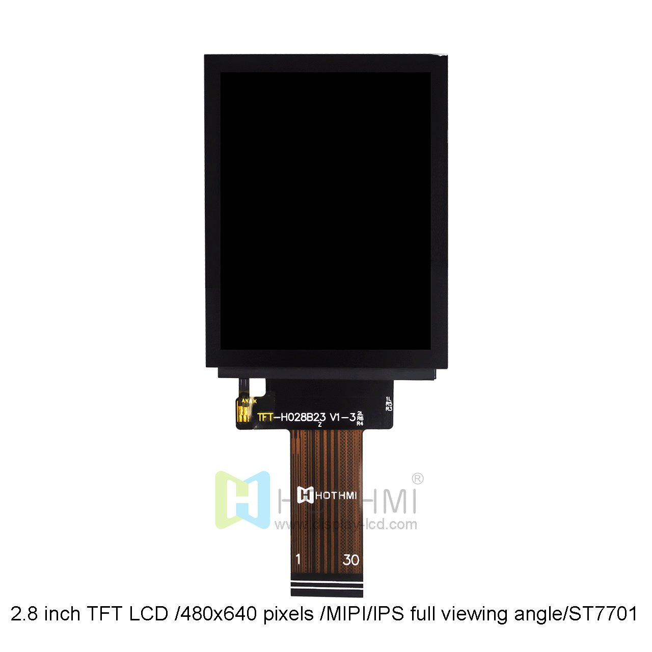 2.8 inch TFT LCD /480x640 pixels /MIPI/IPS full viewing angle/ST7701