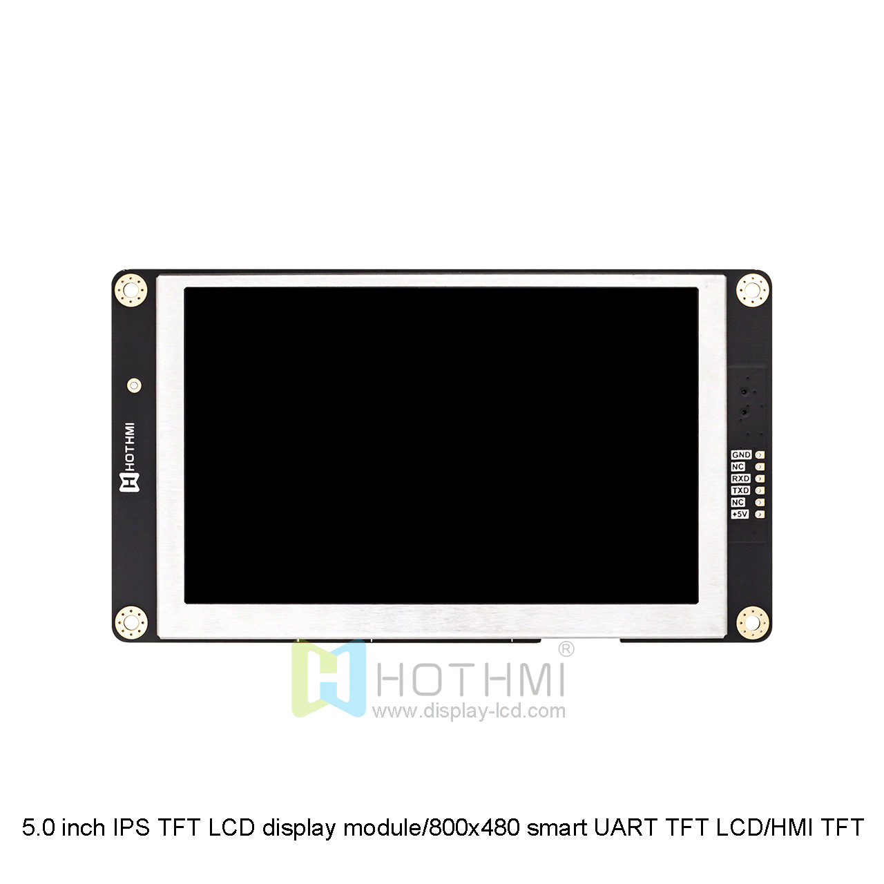 5.0 inch IPS TFT LCD display module/800x480 smart UART TFT LCD/HMI TFT