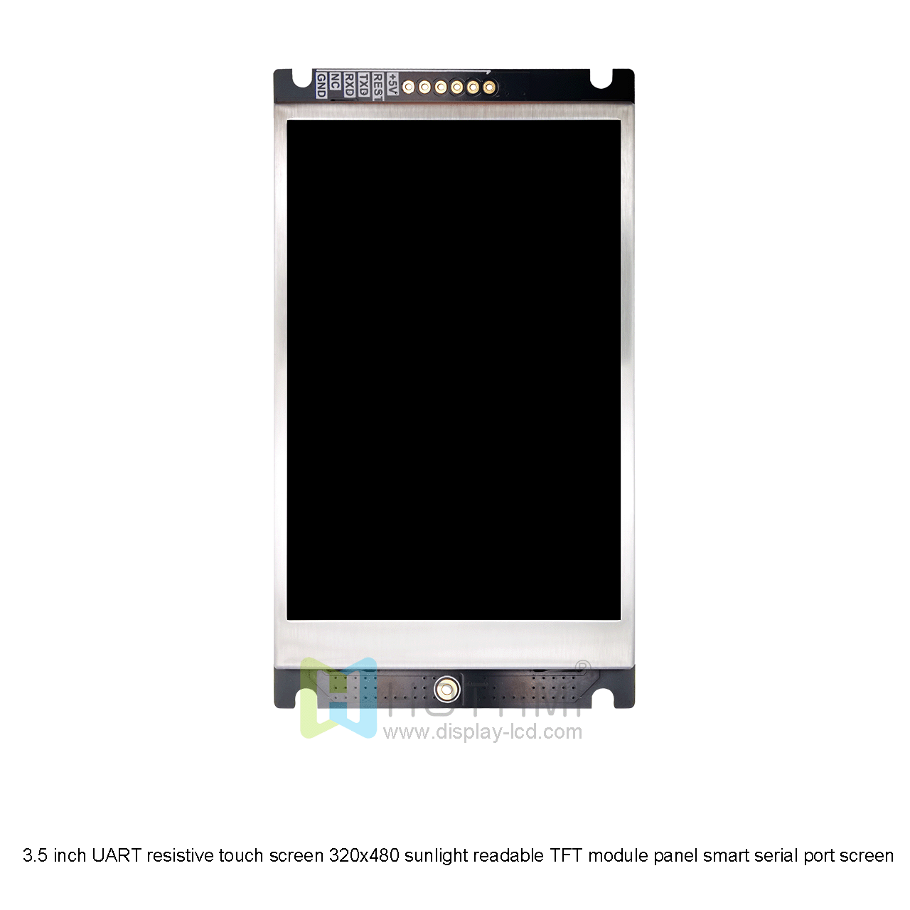 3.5 inch UART resistive touch screen 320x480 sunlight readable TFT module panel smart serial port screen