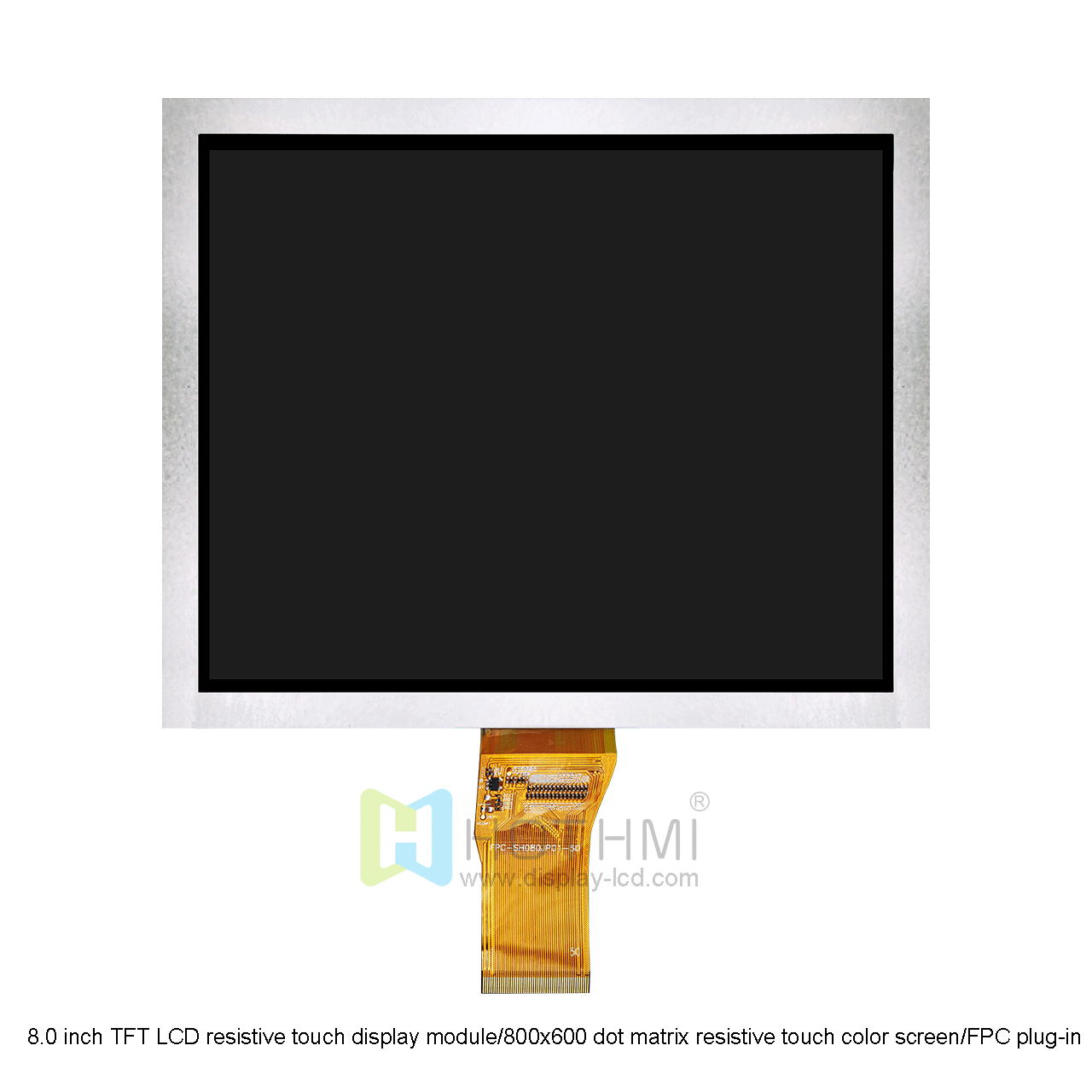 8.0 inch TFT LCD display module/800x600 dot matrix TTL color screen/FPC plug STM32