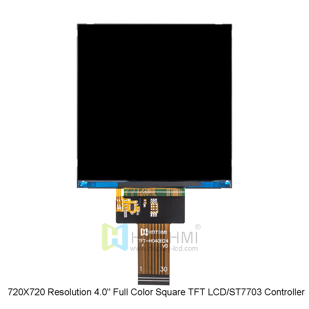 720X720 Resolution 4.0" Full Color Square TFT LCD/ST7703 Controller