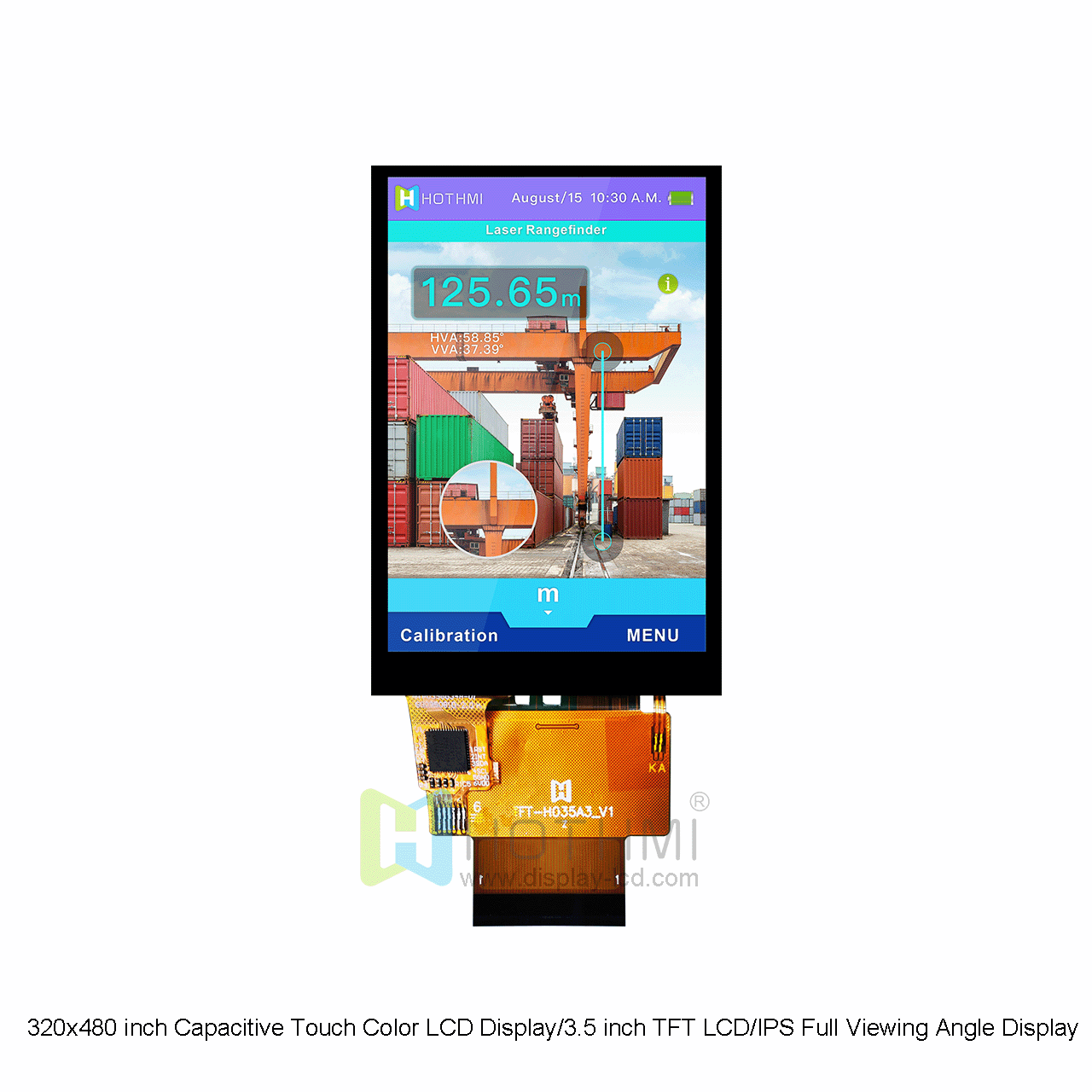 320x480 inch Capacitive Touch Color LCD Display/3.5 inch TFT LCD/IPS Full Viewing Angle Display/ST7796S Controller/Compatible Interface/FPC Plug-in/C8051/Arduino/STM32