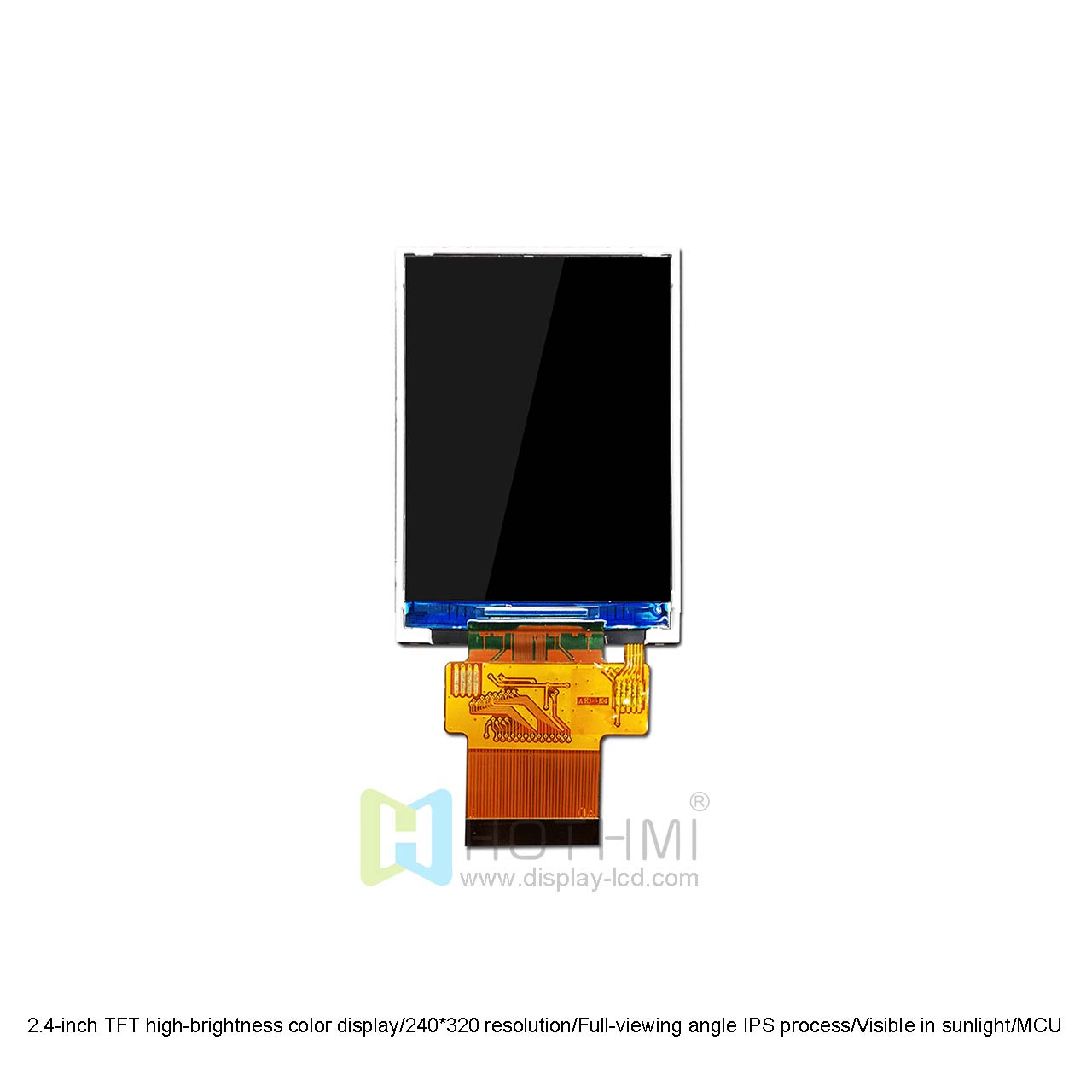 2.4-inch TFT high-brightness color display/240*320 resolution/Full-viewing angle IPS process/Visible in sunlight/MCU interface compatible with SPI/ST7789V/Arduino/C8051/STM32/Wide temperature display