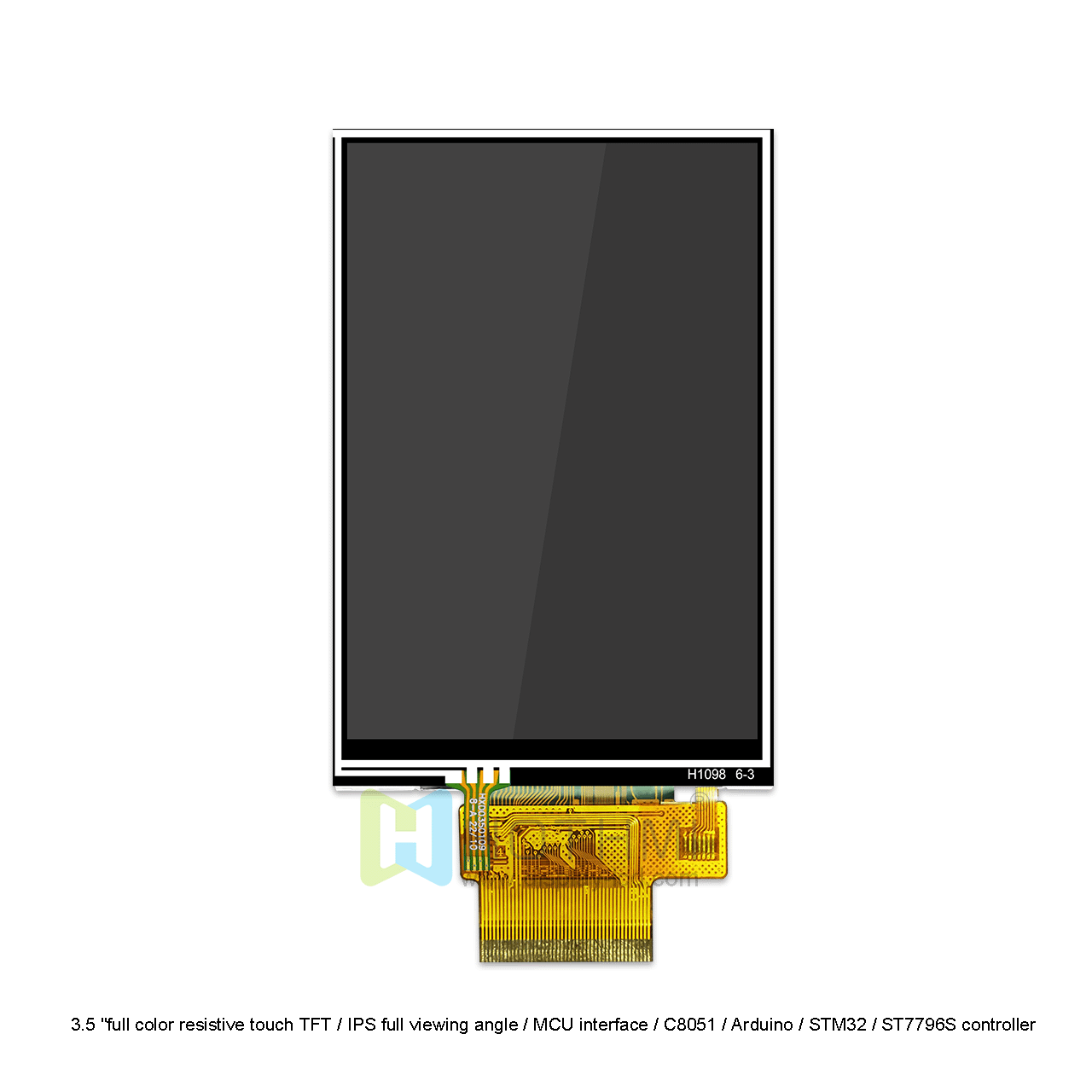 3.5-inch 320x480 dot matrix TFT LCD display / 3.5 "full color resistive touch TFT / IPS full viewing angle / MCU interface / C8051 / Arduino / STM32 / ST7796S controller