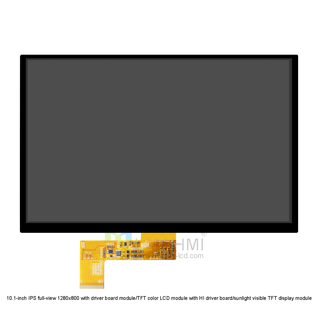 10.1-inch 1280x800 High Brightness Color TFT LCD/LVDS Interface/EK79202B1 Controller/Linux/RK Motherboard/Sunlight Readable Display