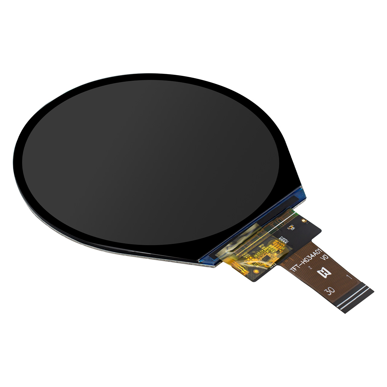 3.4inch MIPI DSI Round TFT LCD Display, 800 × 800 px, IPS