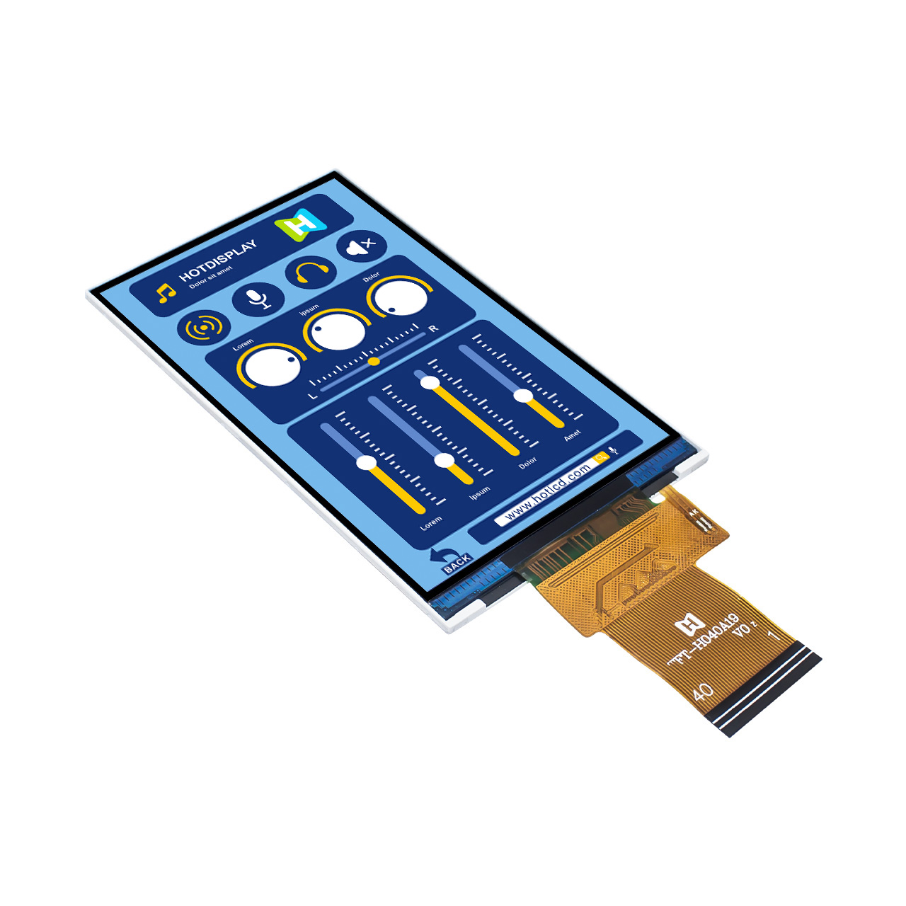 4.0 inch TFT LCD Display | 480x800 RGB TFT Display Screen | 4.3" TFT Color Display
