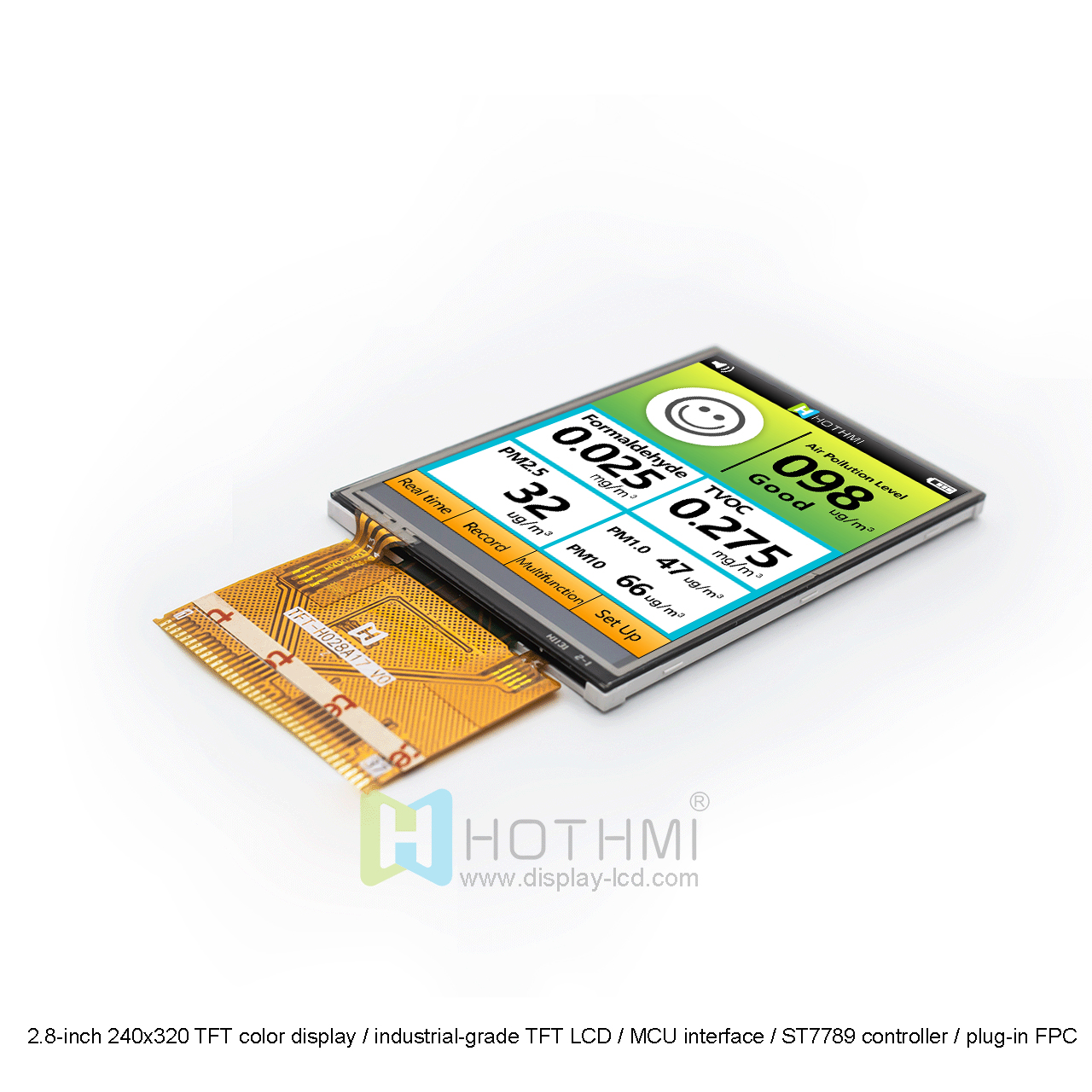 240x320 TFT color display/industrial LCD/MCU interface/ST7789 controller/plug-in FPC