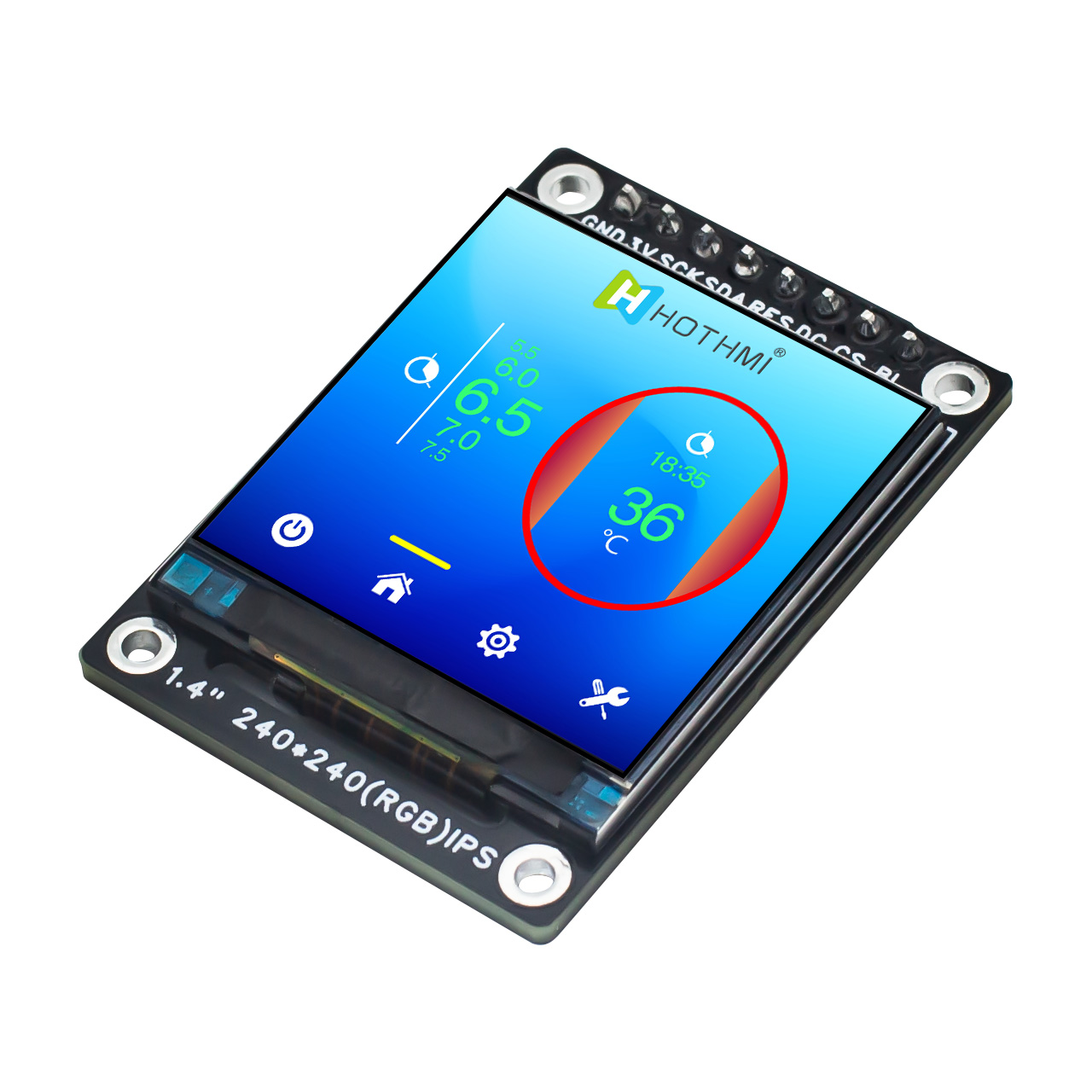 1.4 inch TFT Module | 240x240 SPI square TFT display module | ST7789