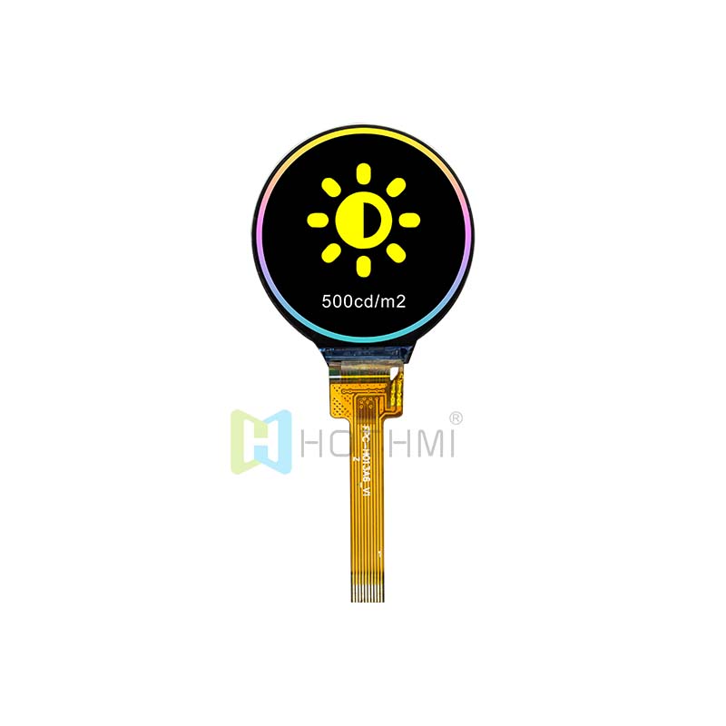 1.3 inch Round TFT LCD Display Module  with Optical Bonding