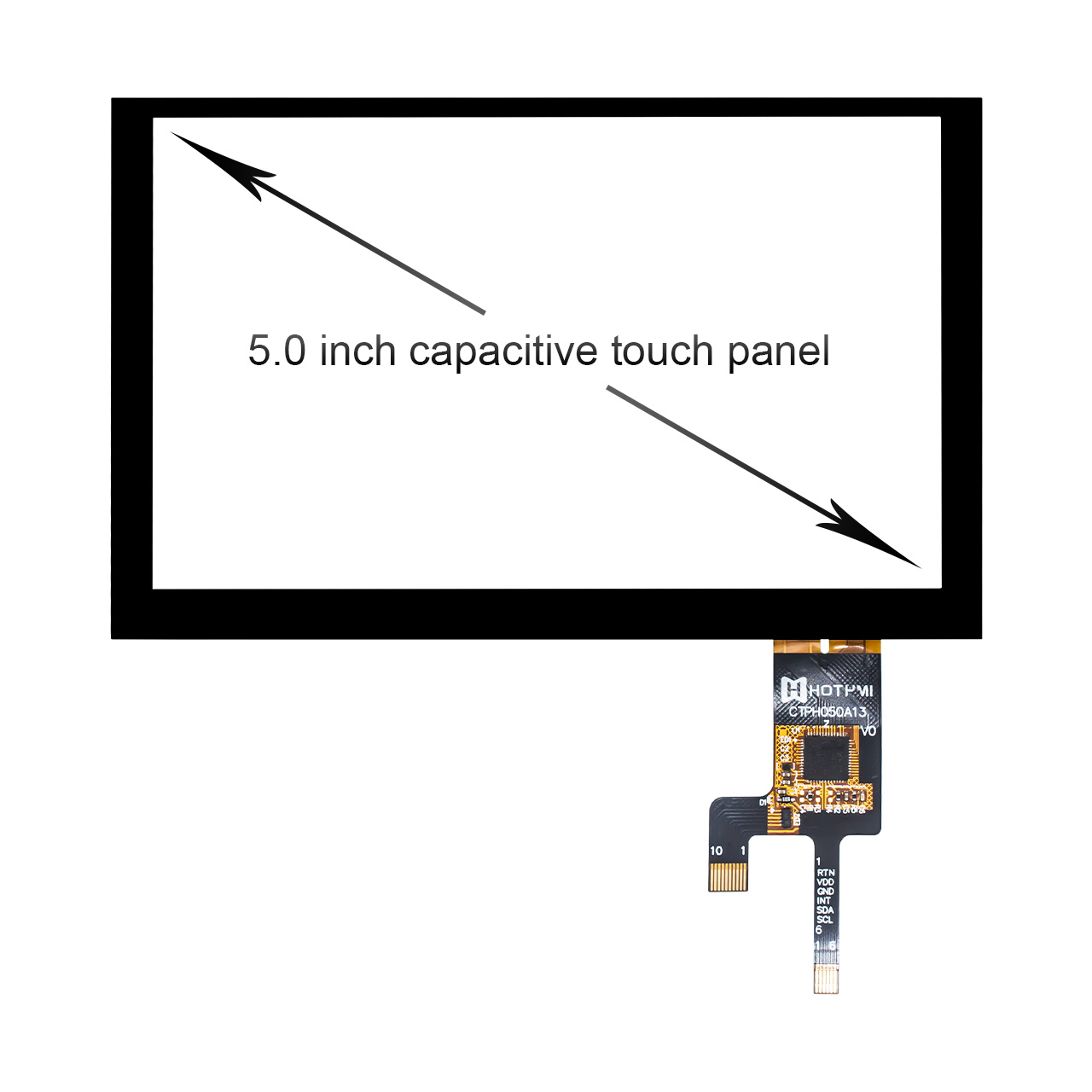 5.0 inch Capacitive PCAP with I2C GT911 Controller 