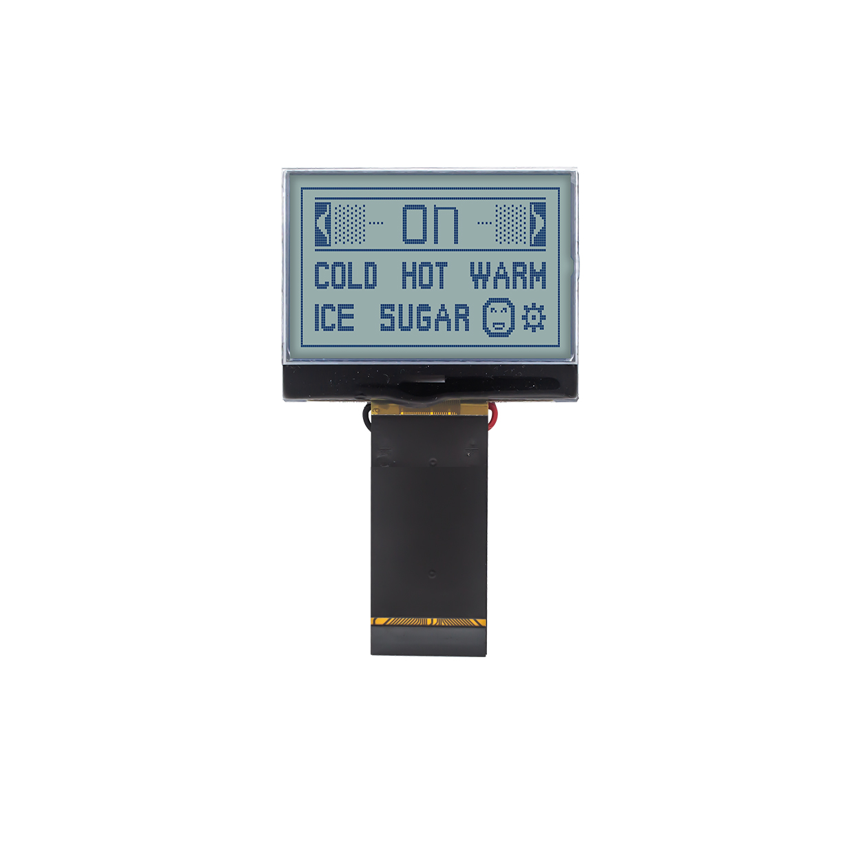 128x64 dot matrix 1.5-inch COG LCD display | STN(+) gray background blue text COG | ST7565R 3.3V