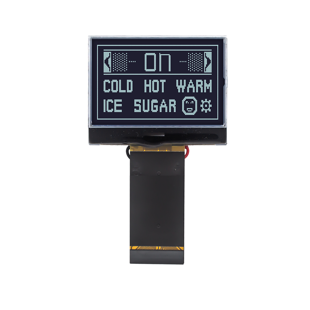 1.7" 128X64 Graphic COG LCD Module | MCU Interface | DFSTN- | White on Black | 3.3v | ST7565R | Arduino