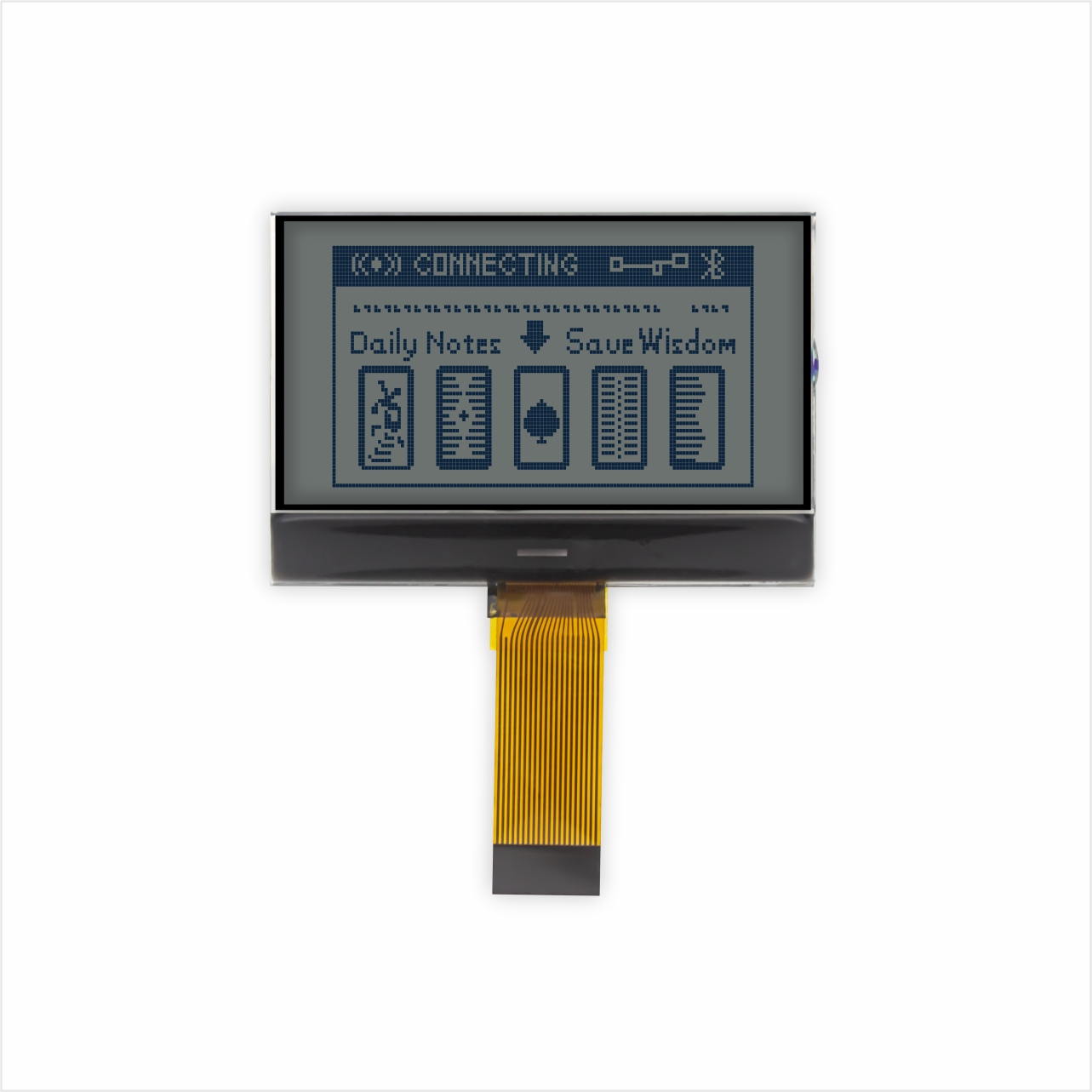 图形COG液晶屏 2.2寸128X64| STN+ | 黄绿背光 | MCU | Arduino