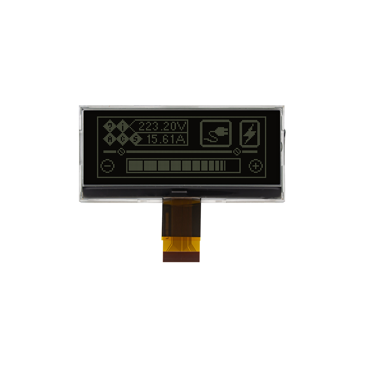 Graphic Dot Matrix COG 3.1" 128X48 | DFSTN - | White on Black Display | MCU | Arduino