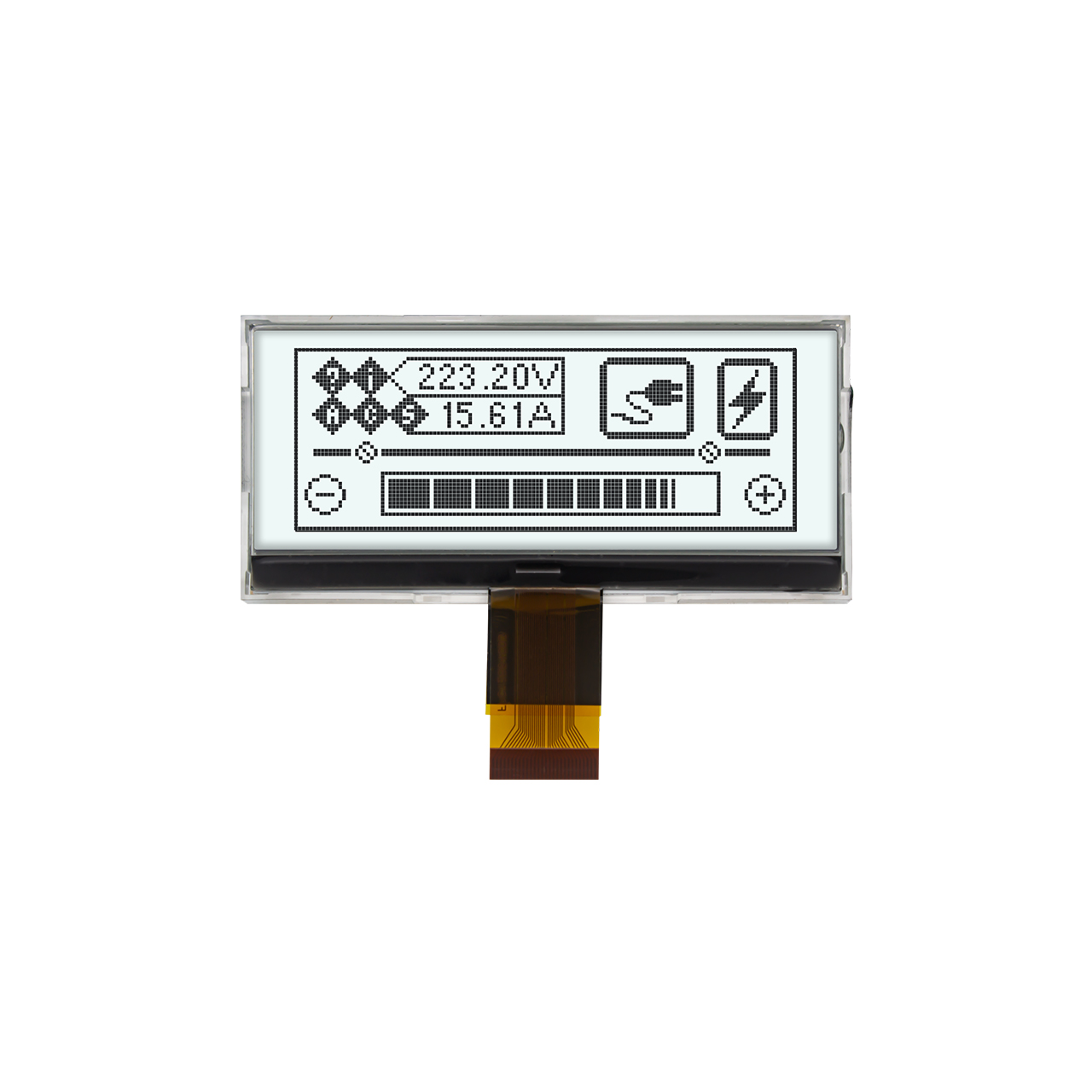 Graphic Dot Matrix COG 3.1" 128X48 | FSTN + | White Background Gray Text Display | MCU |  Arduino