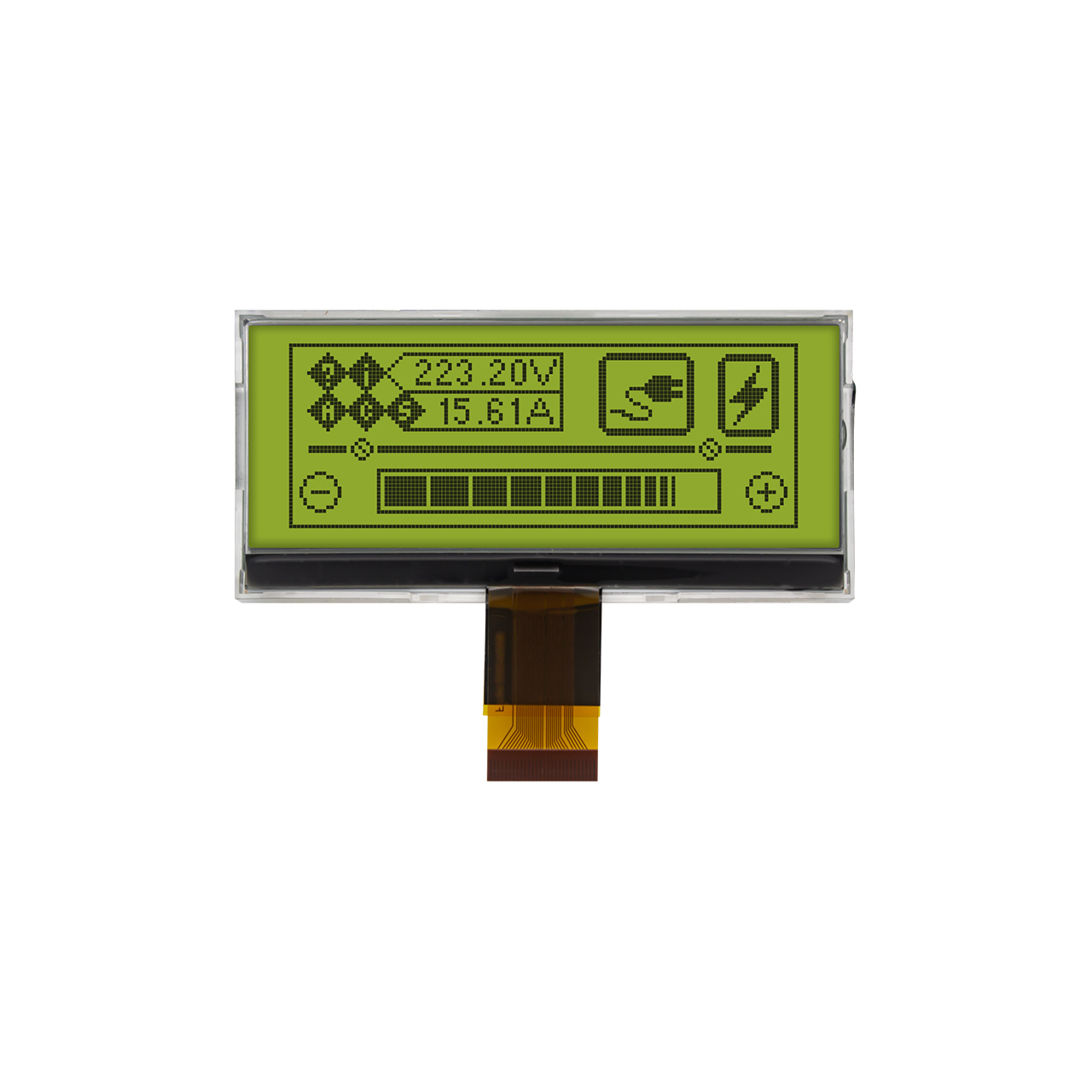 Graphic Dot Matrix COG3.1" 128X48  | STN+ | Display with Yellow-Green Backlight | MCU | ST7565R | Arduino